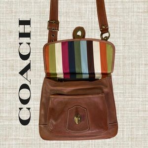 Coach Legacy 10325 Hippie Whiskey Brown Leather Crossbody